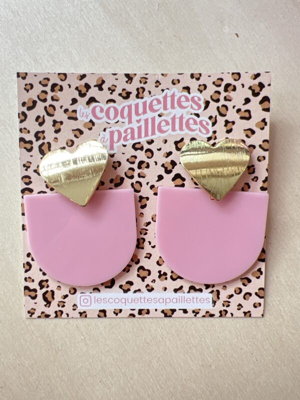 Boucles d’oreilles Candy rose